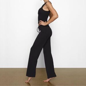 SKIMS *NWT COTTON JERSEY STRAIGHT LEG PANT | COLOR: SOOT